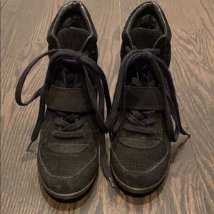 ASH black high heeled sneakers